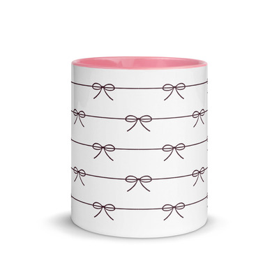 Pretty in pink ribbon mug