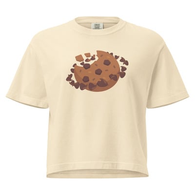 Chocolate Chip Cookie Planet Boxy Crop Tee