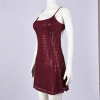 Sequined Double-Layer Strapless Sequined Backless Sexy Elastic Bodycon Straps - Thumbnail 3