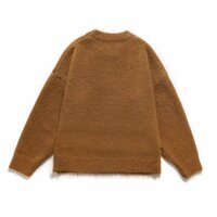 Autumn/Winter Warm Christmas Sequined Crew Neck Long Sleeve Loose Pullover Sweater - Thumbnail 2