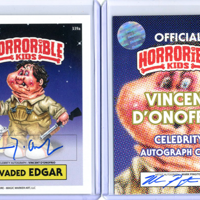 Horrorible kids vincent d'onofrio - celebrity auto card