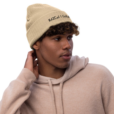 Unisex Organic Cotton Ribbed Knit Slouchy Beanie  Soft, Breathable, & Sustainable Everyday Headwear