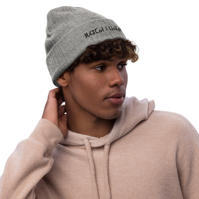 Unisex organic cotton ribbed knit slouchy beanie  soft, breathable, & sustainable everyday headwear