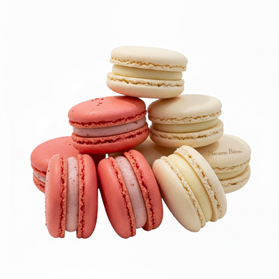 Macarons Strawberry and Vanilla, 24 count - Thumbnail 6