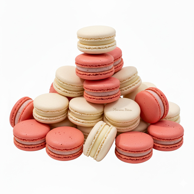 Macarons Strawberry and Vanilla, 24 count - Thumbnail 8
