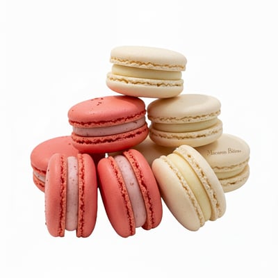 Macarons Strawberry and Vanilla, 24 count - Thumbnail 10