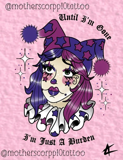 Sad clown girl 2
