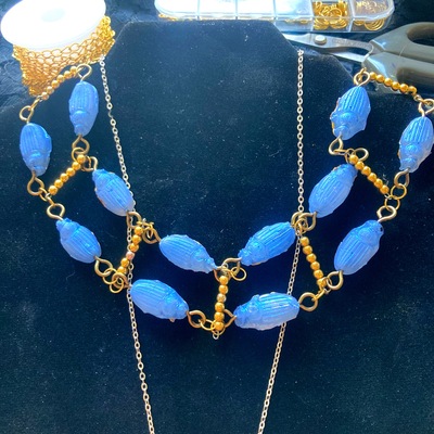Elisabeth beetle scarab necklace