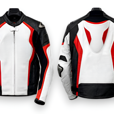 Crafted leather designer classic leather racing motorcycle jacket biker  - Thumbnail 3