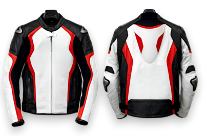 Crafted Leather Designer Classic Leather Racing Motorcycle Jacket Biker 