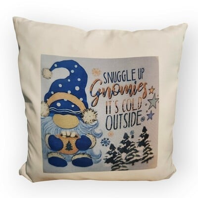 Winter gnome throw pilllow