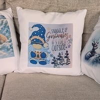 Winter Gnome throw pilllow - Thumbnail 3