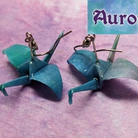 Origami Crane Earrings - Galaxy Set - Thumbnail 3