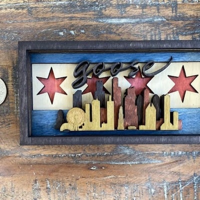 Goose chicago magnets & christmas ornaments 