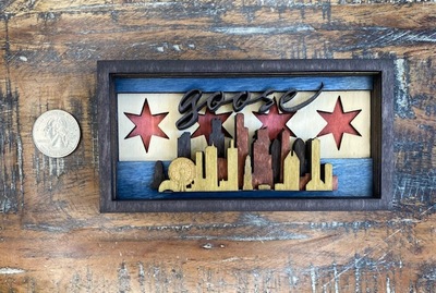 Goose chicago magnets & christmas ornaments 