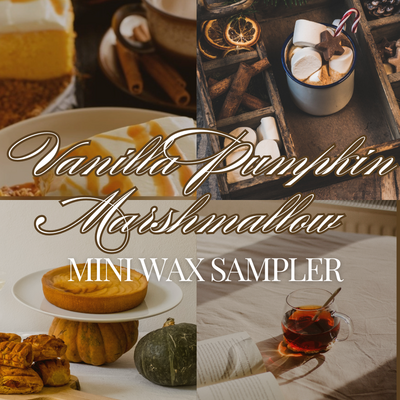 Vanilla pumpkin marshmallow mini wax sampler 
