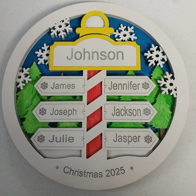 #183 north pole family sign