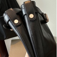 High-quality genuine leather knee-high boots with gold buckle - Thumbnail 7