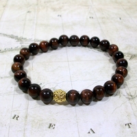Tiger’s Eye Trio Gemstone Bracelets – Handmade Jewelry for Strength, Focus & Protection - Thumbnail 3
