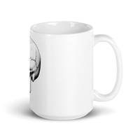 White glossy Coffee mug - Skull edition  - Thumbnail 5