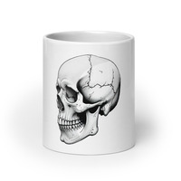 White glossy Coffee mug - Skull edition  - Thumbnail 2