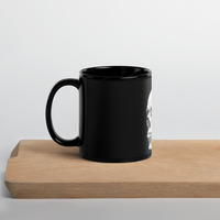 Black Glossy Coffee mug - Skull edition - Thumbnail 2