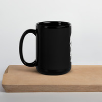 Black Glossy Coffee mug - Skull edition - Thumbnail 4