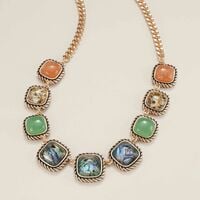 Abalone Gemscape Statement Necklace - FINAL SALE - Thumbnail 1