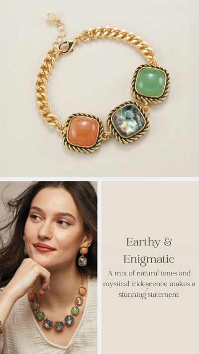 Abalone Gemscape Statement Bracelet - FINAL SALE