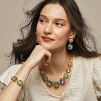 Abalone Gemscape Statement Bracelet - FINAL SALE - Thumbnail 2