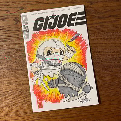 Hand drawn tiny ghost sketch cover comic - 80s ninja frienemies