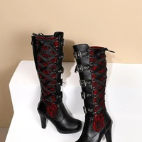 Platform Boots Lace Up Worldwide Shipping - Thumbnail 1