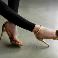 Golden - Stilettos-Worldwide Shipping - Thumbnail 3