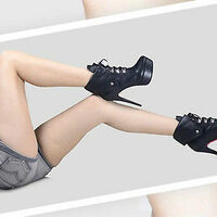 Bologna - Platforms lace-up Ankle Stilettos Comfy Worldwide Shipping - Thumbnail 4