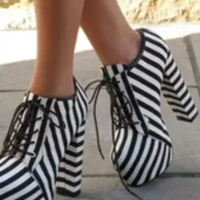 Antoinette- platforms lace-up ankle stilettos comfy worldwide shipping