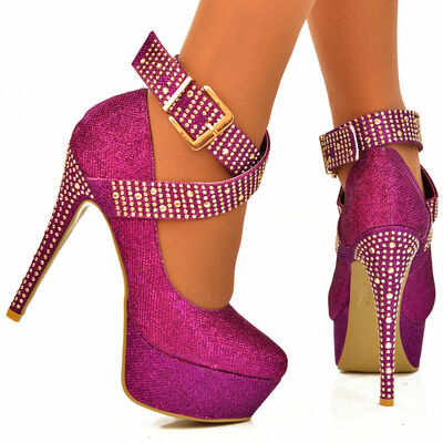 Shinning - platform high heel shoes worldwide shipping