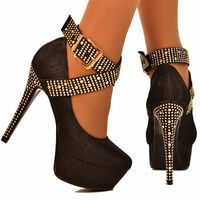 Shinning - Platform High Heel Shoes Worldwide Shipping - Thumbnail 4