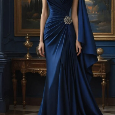 Royal blue sheath mother of the bride/ groom dresses formal evening dress,1162