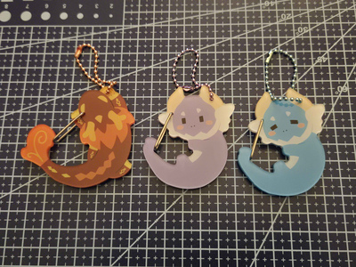 2.5" Clear Acrylic Carabiner