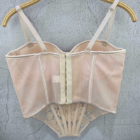 Sexy tie-dye print fishbone corset - Thumbnail 1