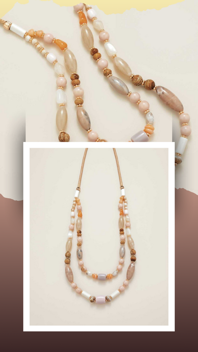 Soft Sands Beaded Necklace - FINAL SALE