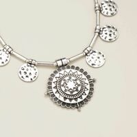 Ancient Allure Metal Medallion Necklace - FINAL SALE - Thumbnail 2