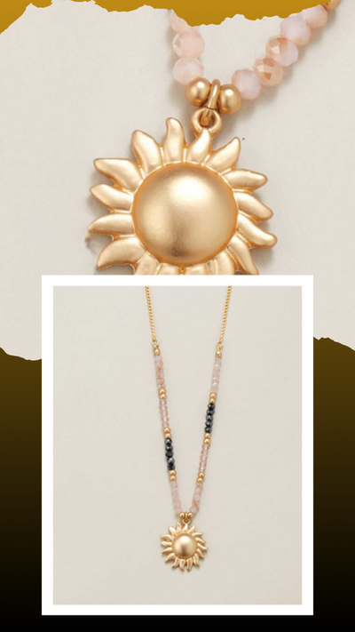 Sunlight Glow Pendant Necklace - FINAL SALE