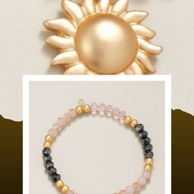 Sunlight glow stretch bracelet - final sale - Thumbnail 1