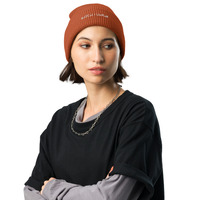 Waffle Knit Beanie Hat  Unisex, Soft & Warm - Thumbnail 4