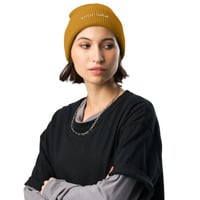 Waffle Knit Beanie Hat  Unisex, Soft & Warm - Thumbnail 5