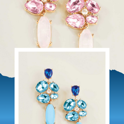 Pastel treasures drop earrings - final sale - Thumbnail 2