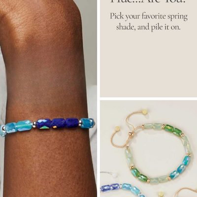 Colorblock chic pull-cord bracelet - final sale - Thumbnail 2