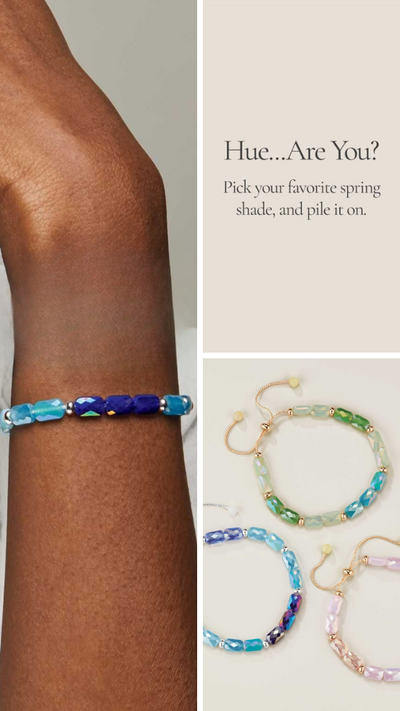 Colorblock Chic Pull-Cord Bracelet - FINAL SALE