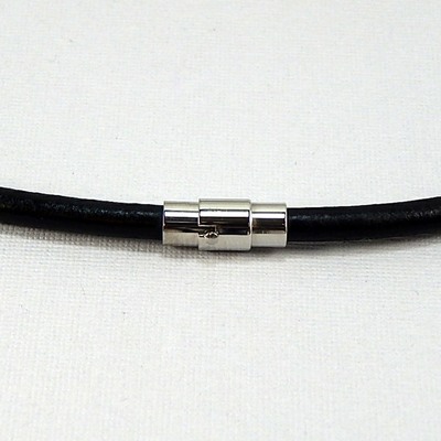 Eagle spirit necklace – black leather cord with antique pewter eagle head pendant